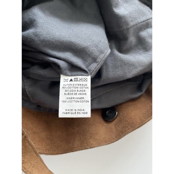 Free People Bohemian Fringe Bag Cow Suede Silver Metal Hippie Western Cowgirl - Picture 3 of 8